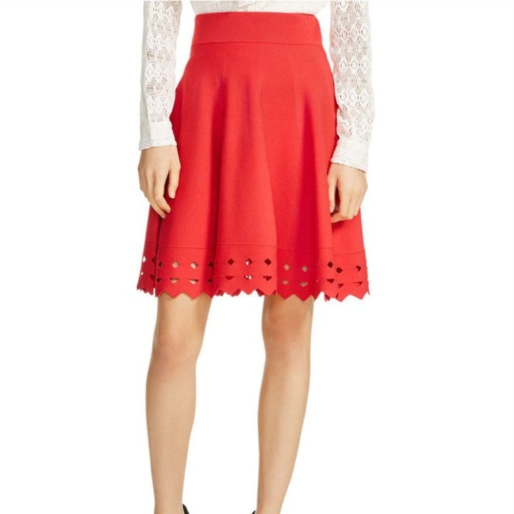 Maje Skirt Viscose in Red